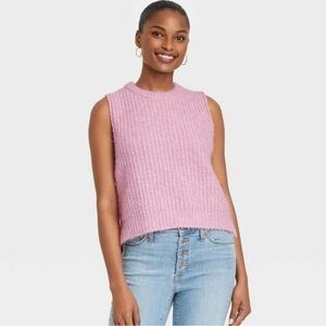 Universal Thread Soft Pink Knit Sleeveless Sweater